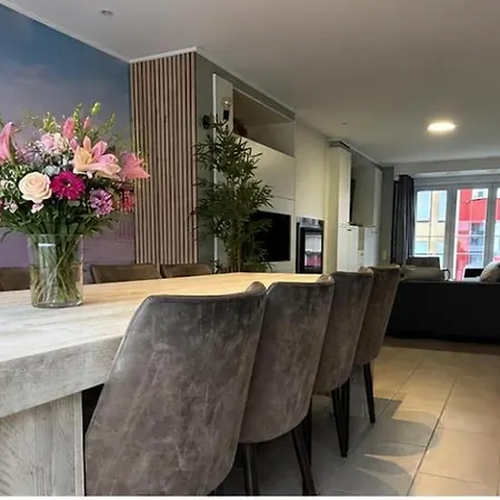 펜션 Familiale Woning 8p Met Zonnige Tuin En Parking, Vlakbij En Centrum